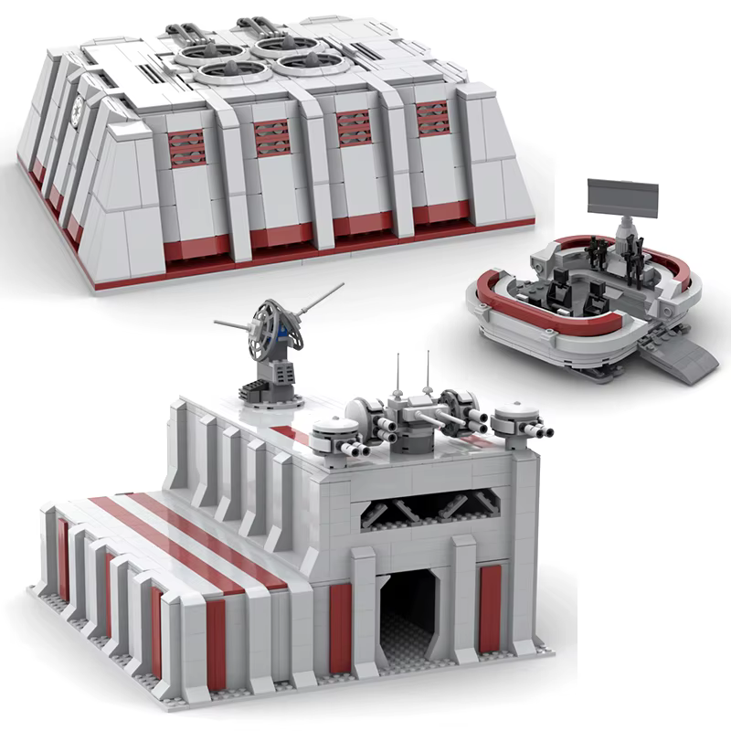 Blocs de construction de scène de film étoile de Base militaire de bataille spatiale