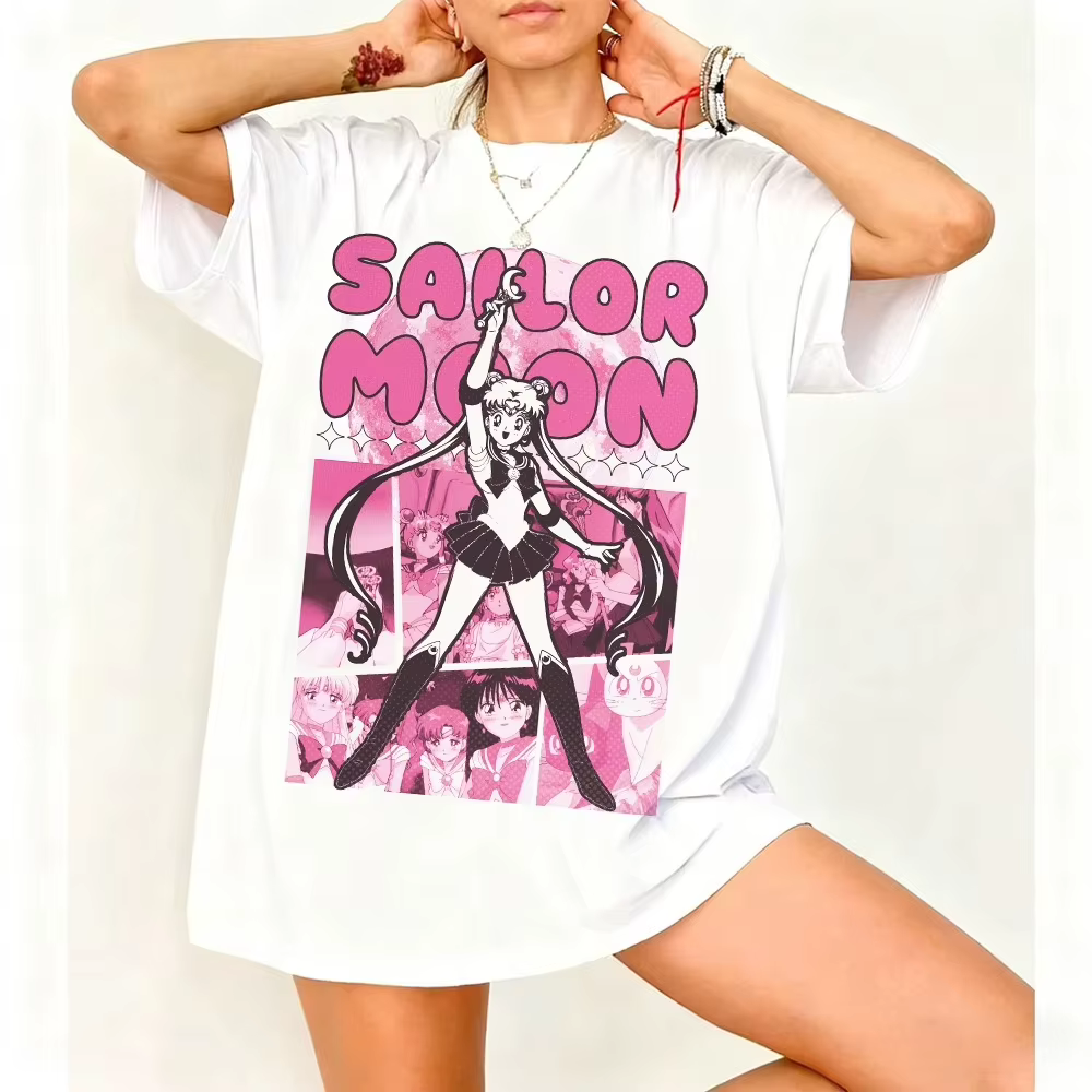 T-shirt graphique rétro Sailor Moon années 90