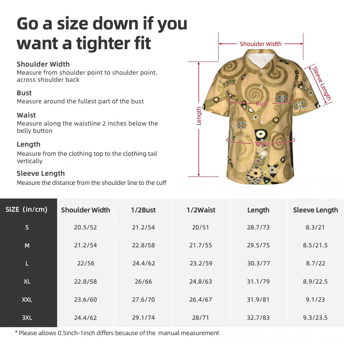 Klimt Hawaii Chemise Homme