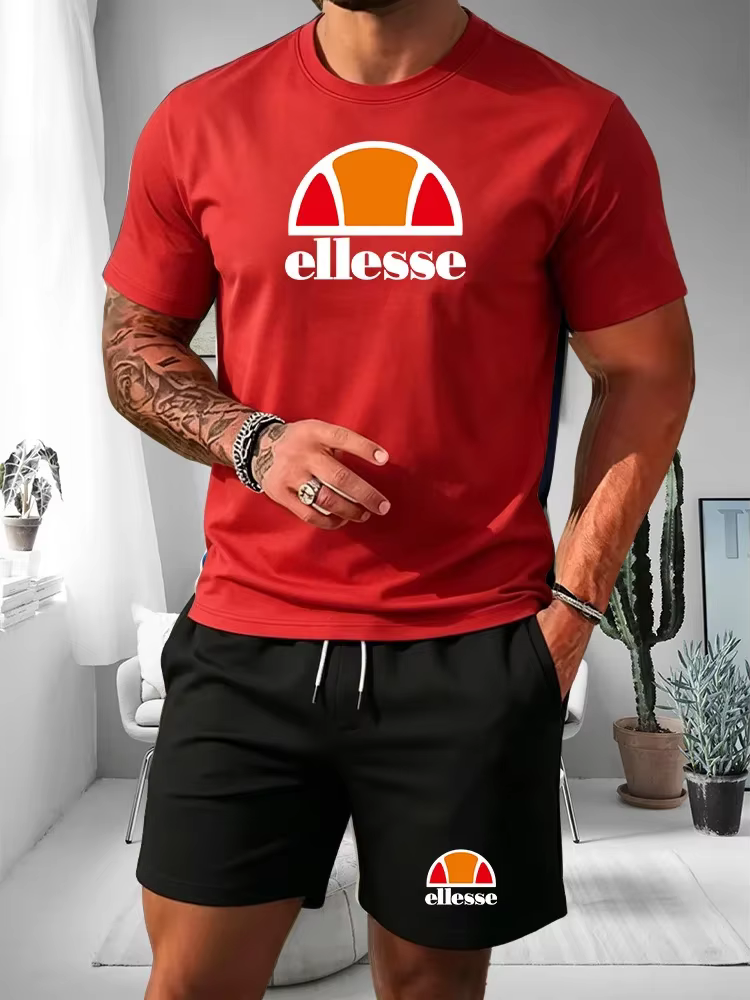 Ensemble d'été 2026 pour homme : T-shirt à manches courtes et short de sport décontracté pour l'extérieur