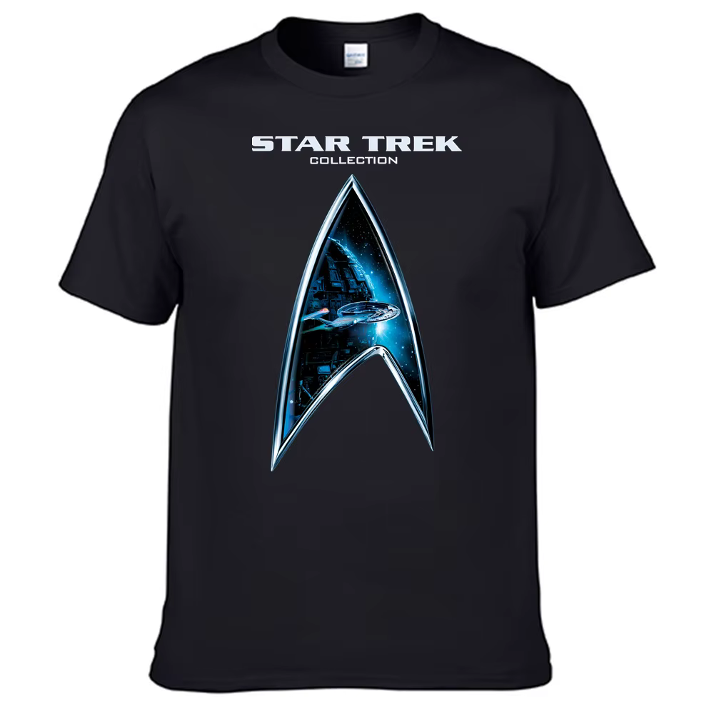T-shirt étoiles Treks pour hommes, 100% coton