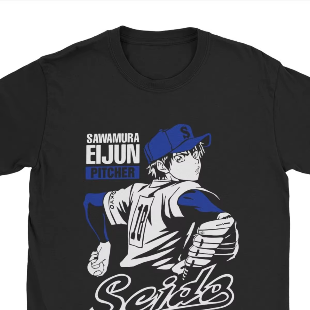 T-Shirt de Baseball à col rond pour homme