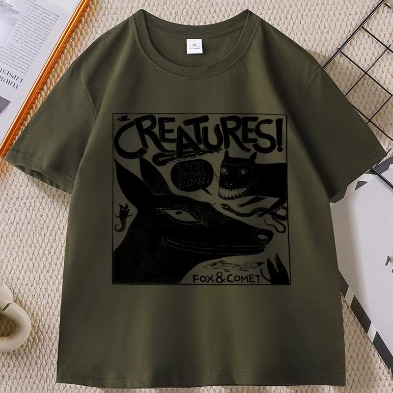 T-shirt imprimé d'animaux amusants pour hommes et femmes
