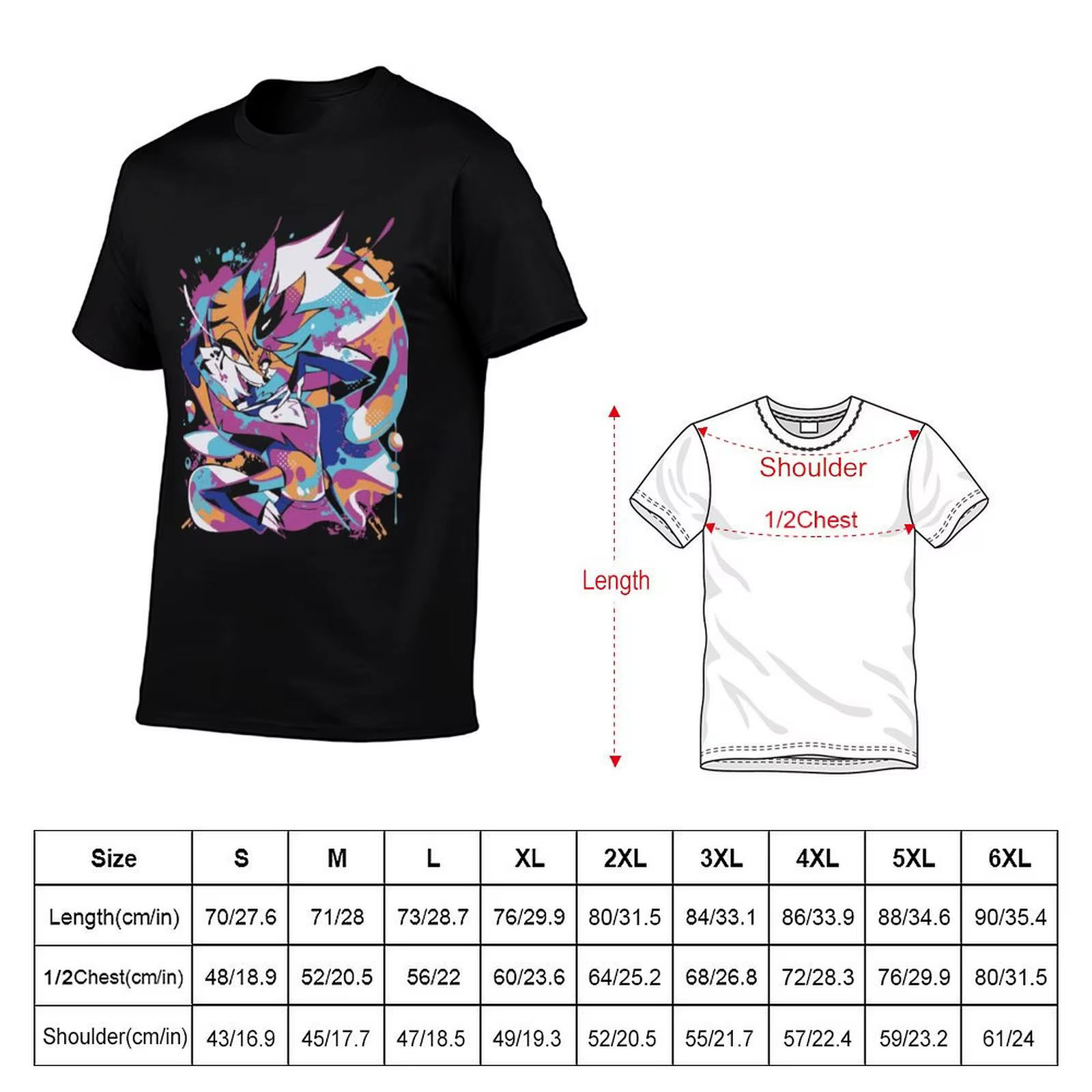 Helluva Boss Queen Bee/Beelzebub Pop Art T-Shirt surdimensionné graphique