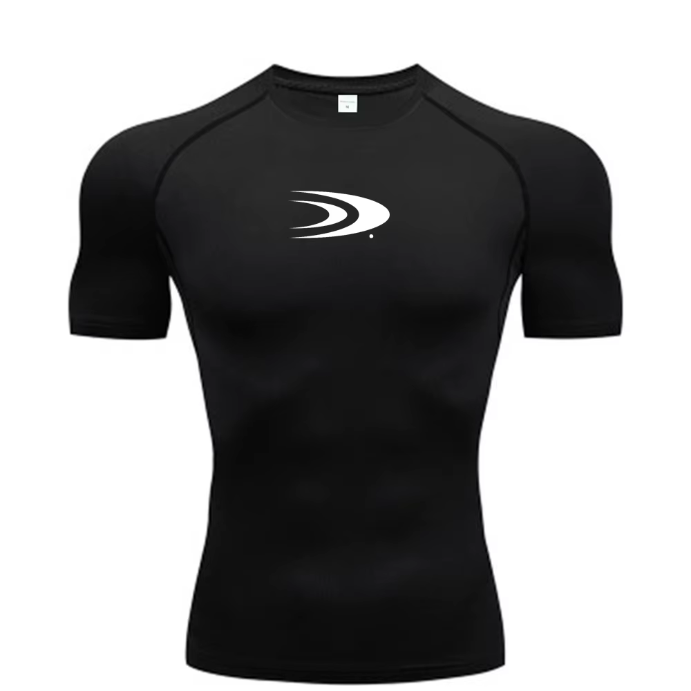 T-shirt de compression homme 2026 à manches courtes – Maillot de sport fitness