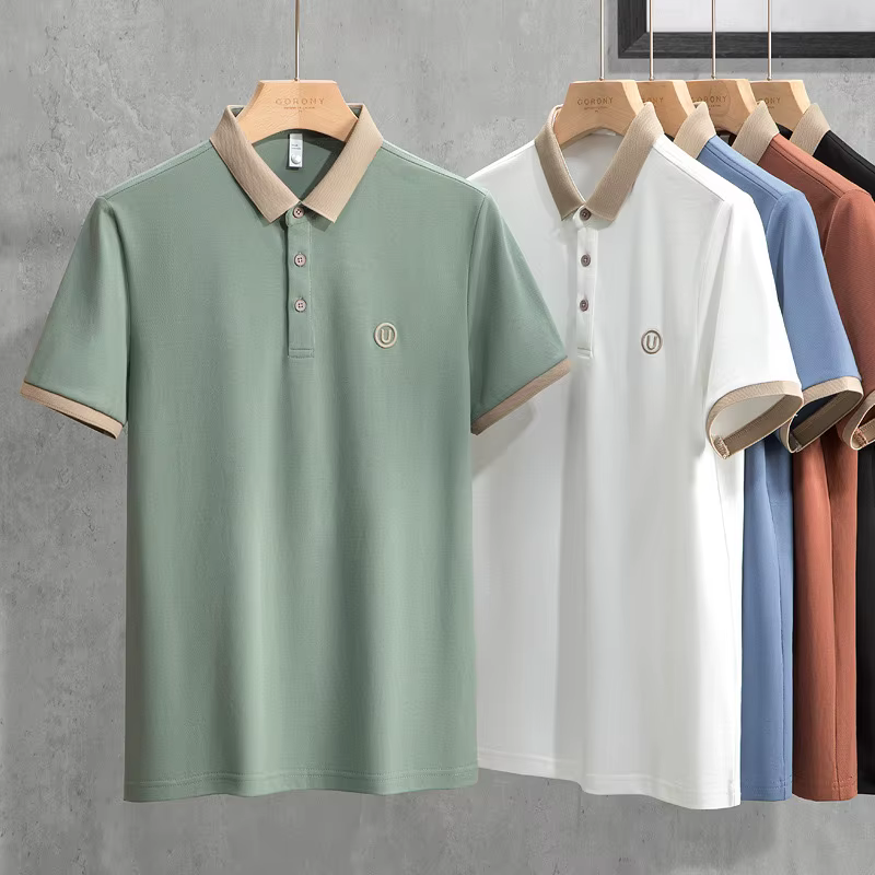 Nouveau Polo Homme Été 2025 de Haute Qualité à Manches Courtes
