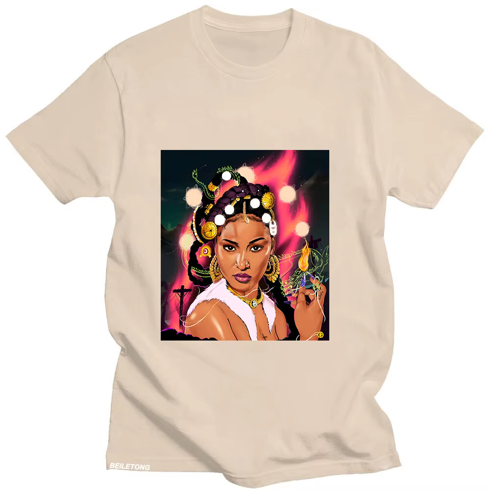 Shenseeaa-T-shirt manches courtes col rond femme