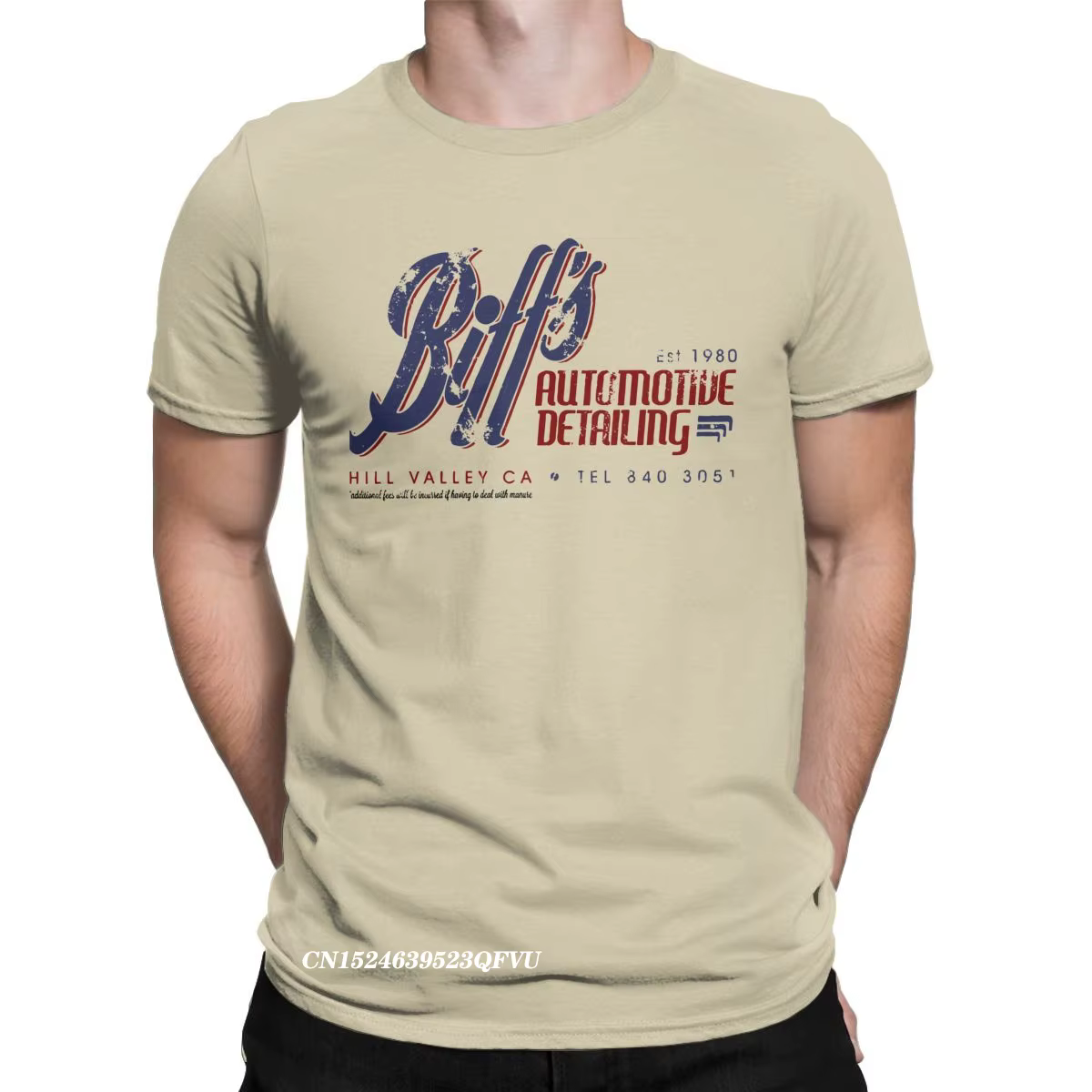 Auto détaillant T-Shirts hommes retour vers le futur temps voyage film BTTF t-shirt Manga hauts