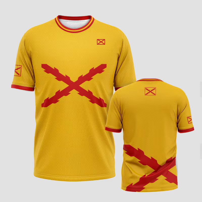 TESN espagnol hommes sport T-Shirt décontracté mode HD impression chemise respirante rue jeunesse haut