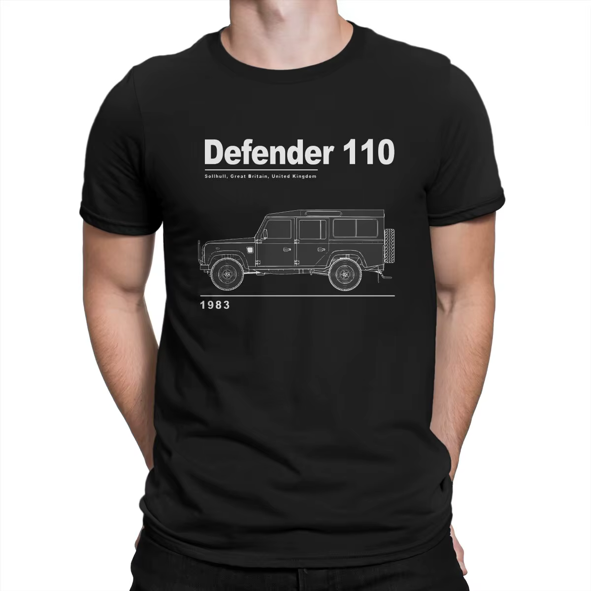 T-shirt de base à col rond pour hommes