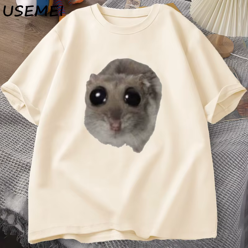 Hamster triste T-shirt drôle mignon chat