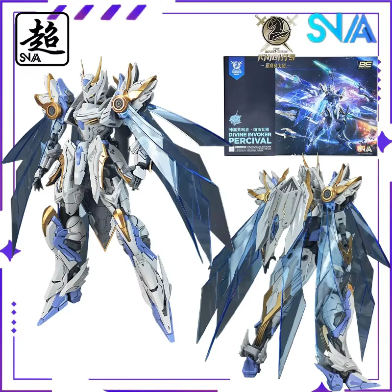 SNAA Original Round Table Knights Series Rampage Warhammer - Galahad/ 1/144 Modèle de Mech mobile assemblé