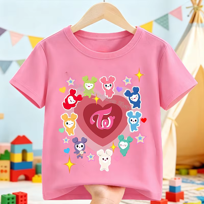 T-shirt rose Kpop Girl Group pour enfants