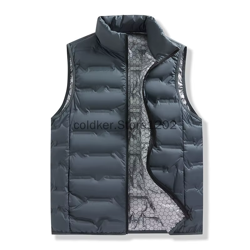 Hiver gilet sans manches vestes chaud imperméable ultraléger bouffant