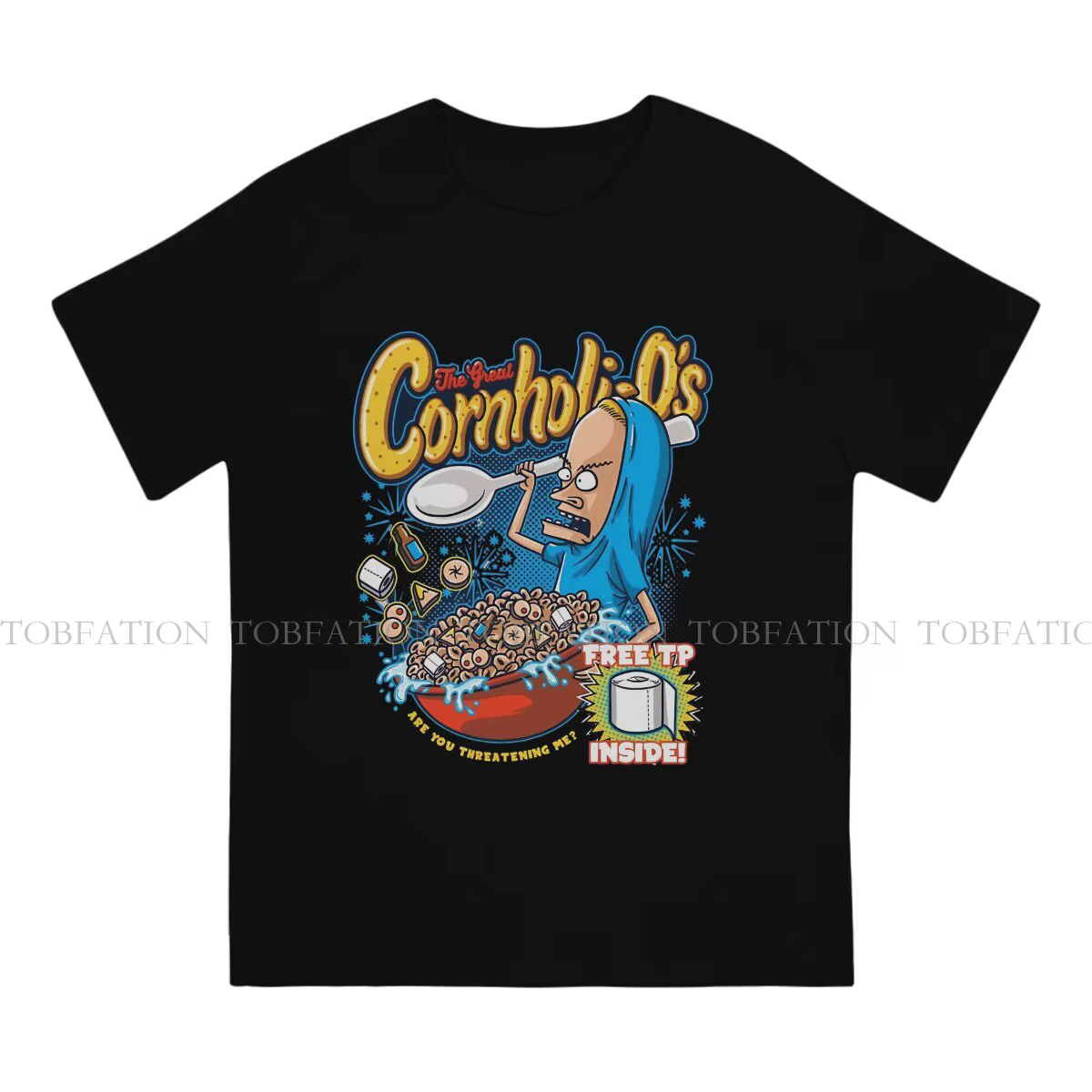 T-shirt en coton à col rond pour hommes