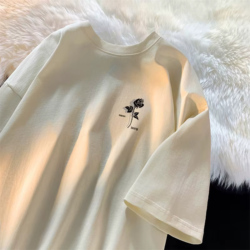 Nouveaux T-shirts d'été 2026 pour hommes à imprimé rose