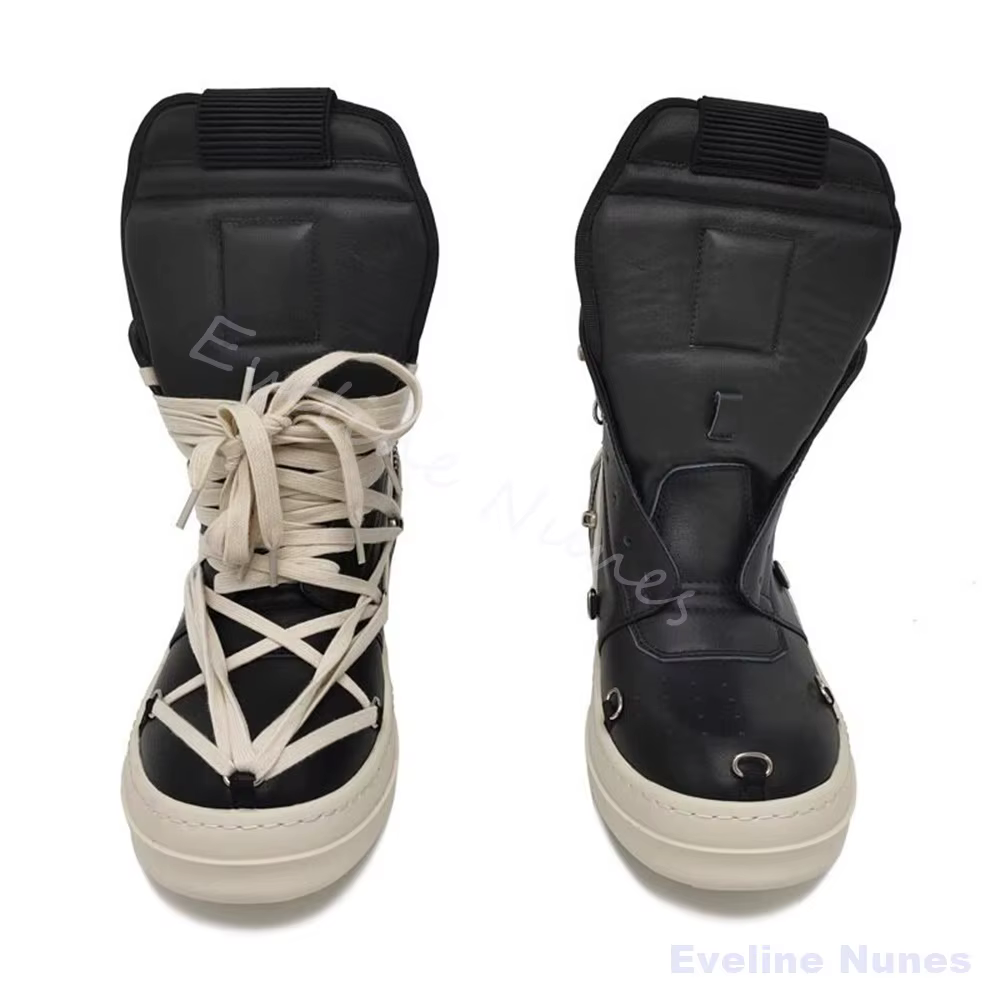 Chaussures montantes à plateforme rehaussantes pour hommes