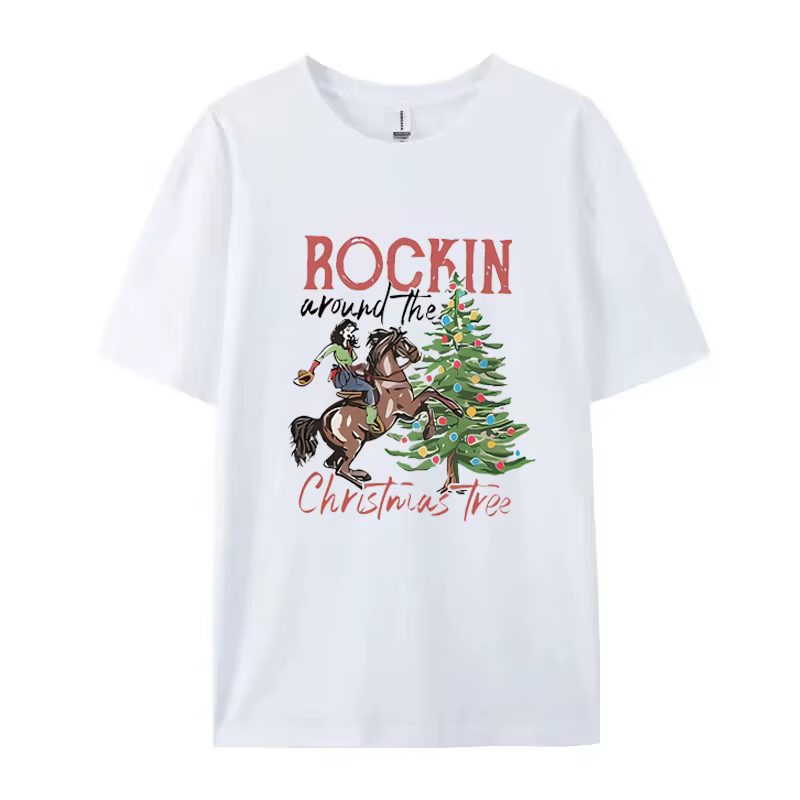 T-shirt graphique Rockin' Around the Christmas Tree pour femme