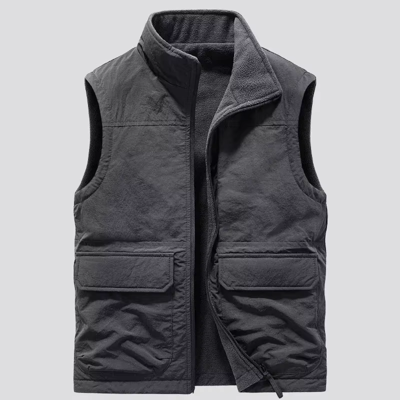 Veste en fibre réversible pour homme