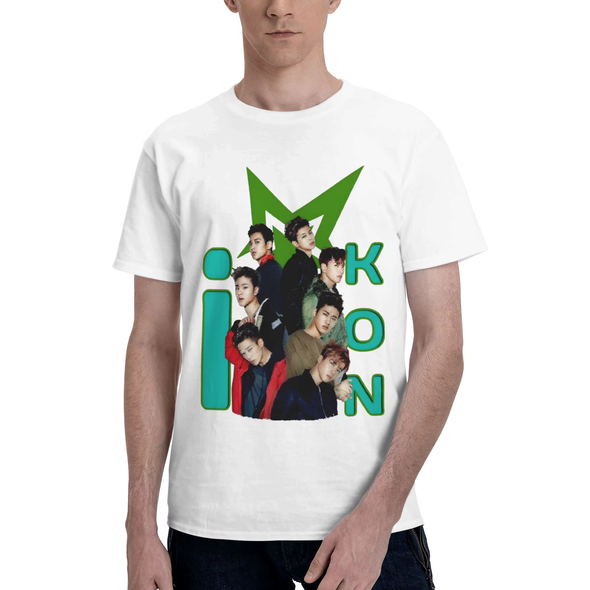 T-shirt du groupe iKON Kpop pour hommes et femmes, vêtements 100% coton, nouvelle collection