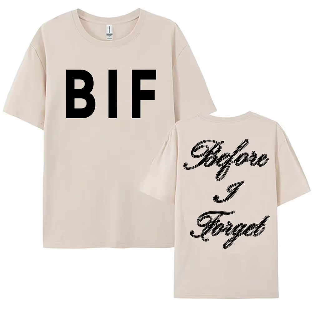 T-shirt unisexe imprimé avec le design de l'album TKL Before I Forget