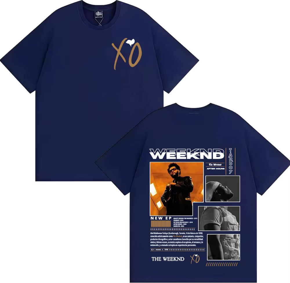 Rétro The Weeknd After Hours Album T-shirts graphiques pour hommes Vintage années 90 Hip Hop gothique T-shirt