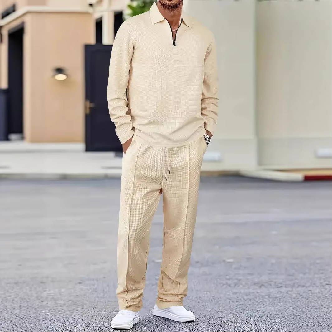 Polo et pantalon à manches longues pour hommes