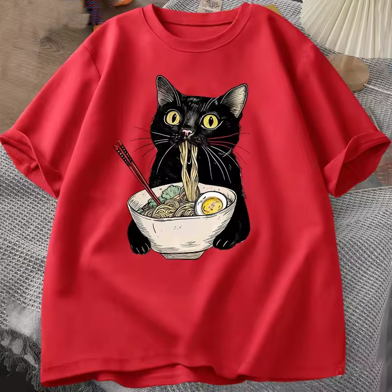 T-shirt en coton à manches courtes pour hommes et femmes