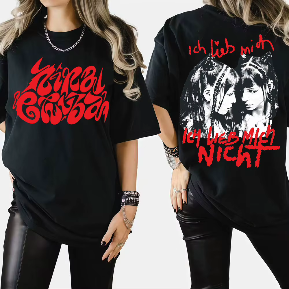 Ich Lieb Mich Nina Chuba 2025 Album Tour T-shirts hommes femmes vêtements Vintage mode