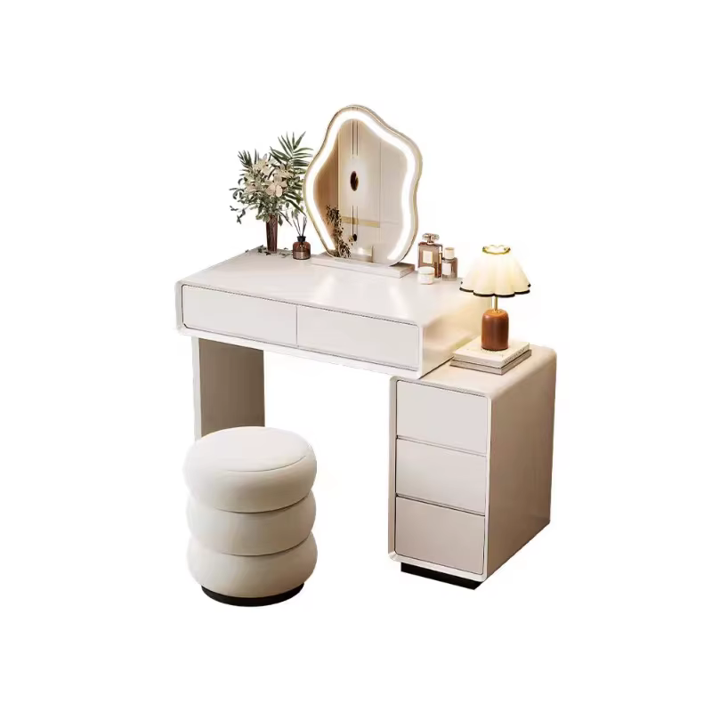 Chambre à coucher femmes coiffeuse luxe bois rangement miroir coiffure