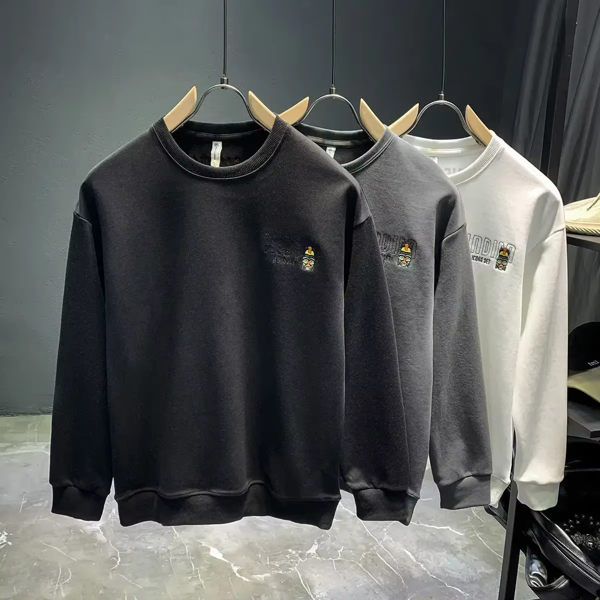 Sweat-Shirt à Col Rond pour Homme