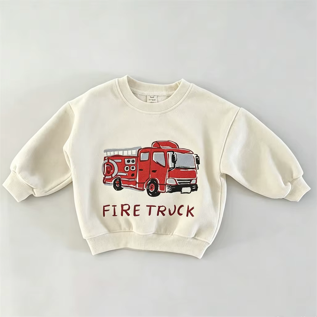 Sweat-shirts rose, bleu et beige pour garçons et filles