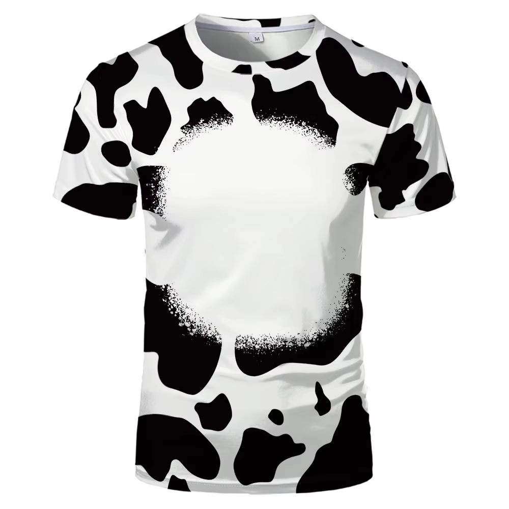 T-Shirt à manches courtes pour impression de Logo, blanc, à rayures, à la mode