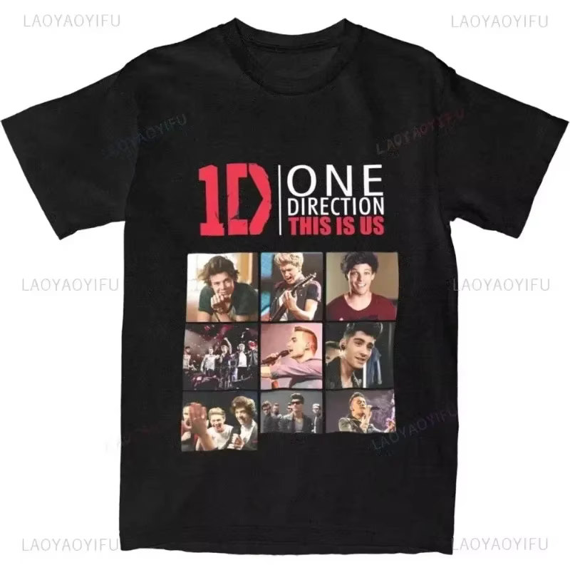 One Directions femmes imprimer T-Shirts rappeur à manches courtes t-shirt Hip Hop Vintage chanteur hauts été coton