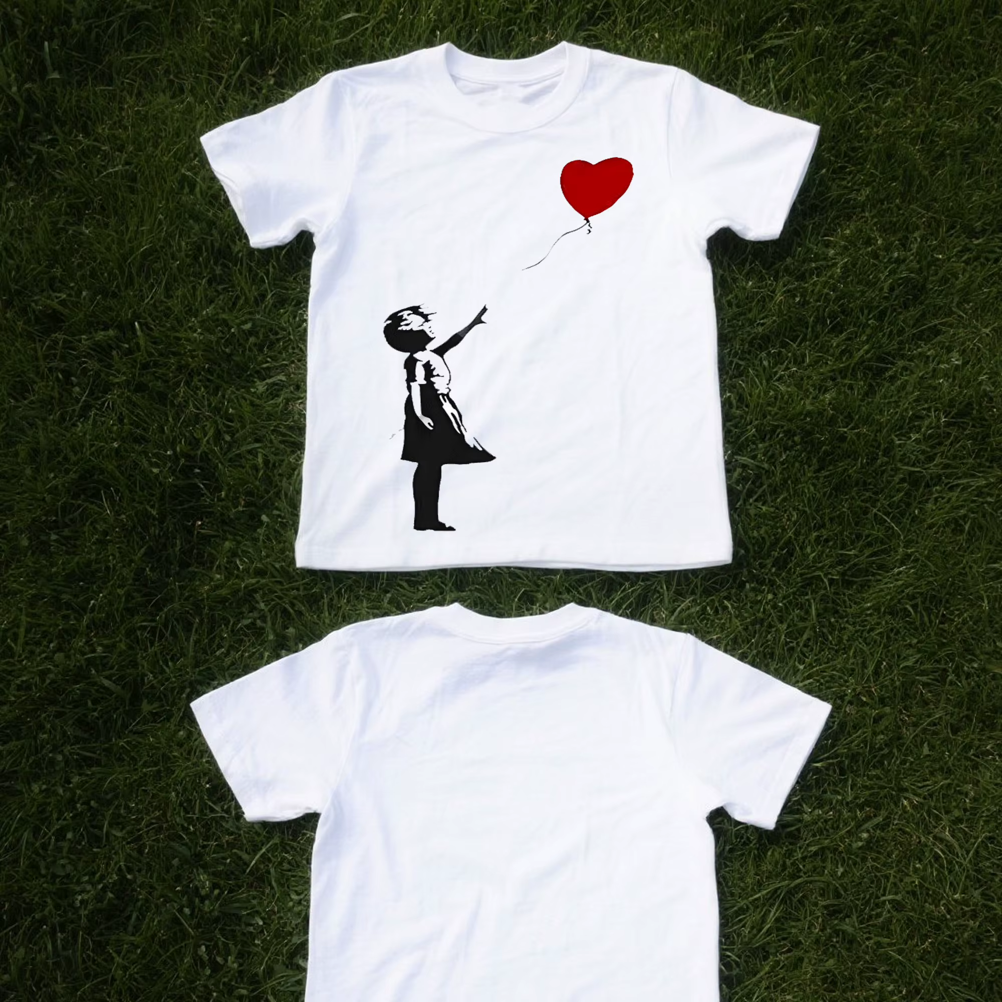 Banksy fille foyer amour ballon t-shirt Meme cadeau haut drôle