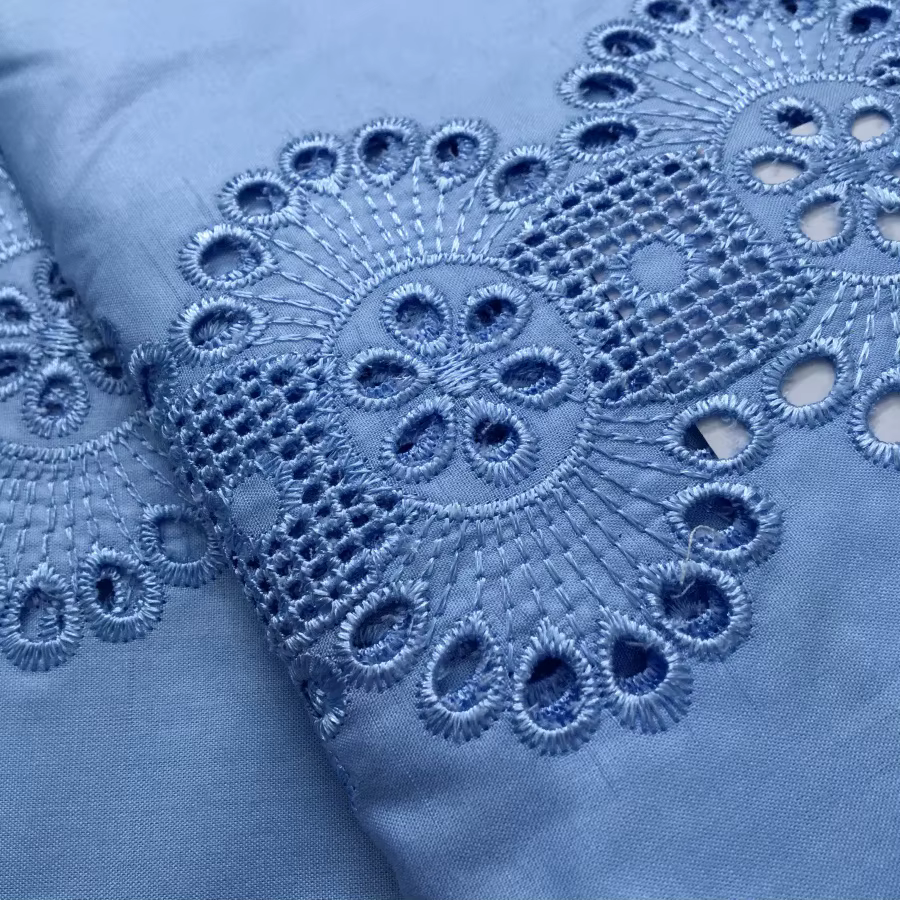 SJD dentelle suisse Voile africain coton