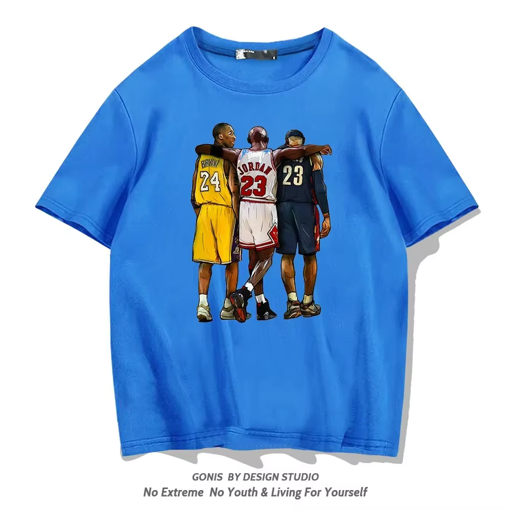 T-shirt d'été à manches courtes pour enfants Kobe Bryant