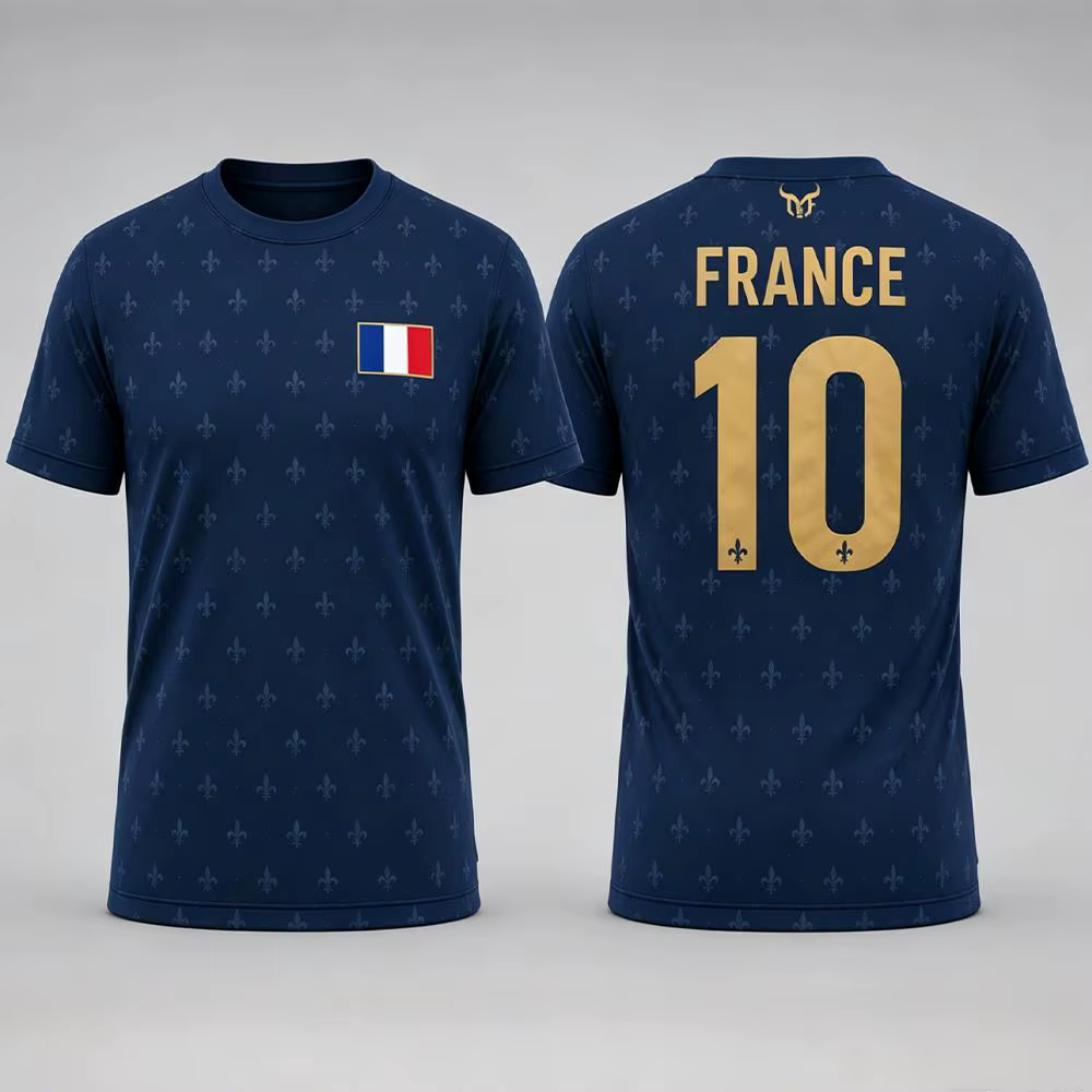 T-shirt de football unisexe à manches courtes