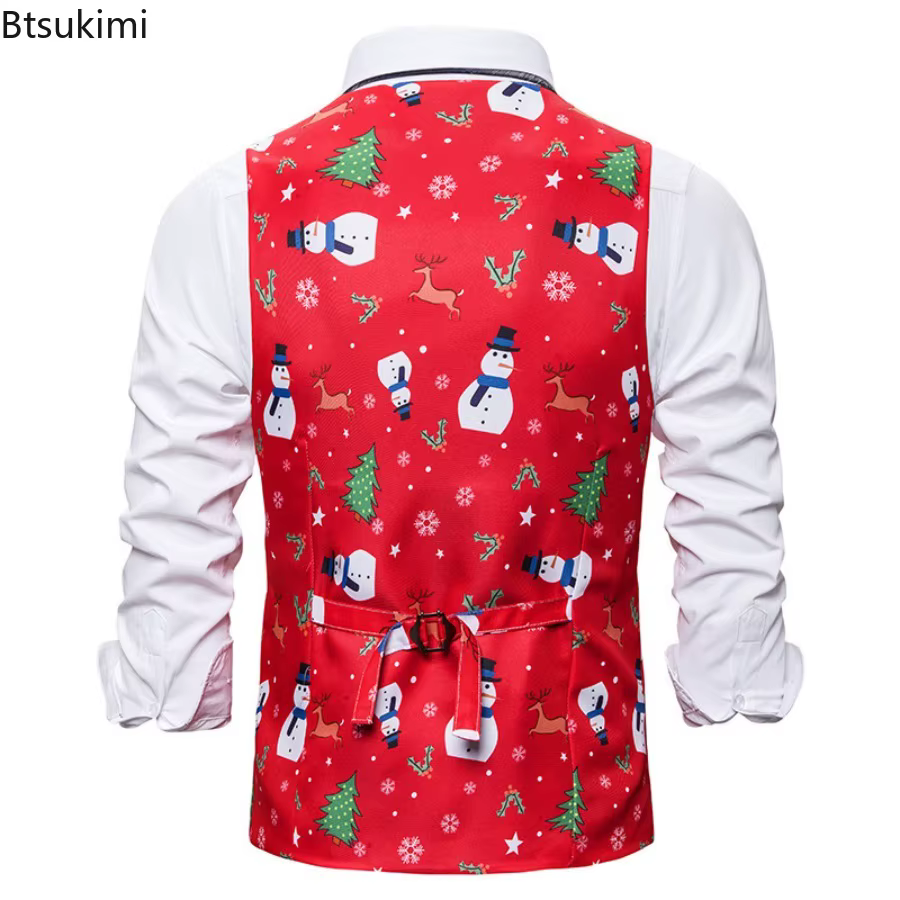 Gilet de costume imprimé en 3D pour hommes
