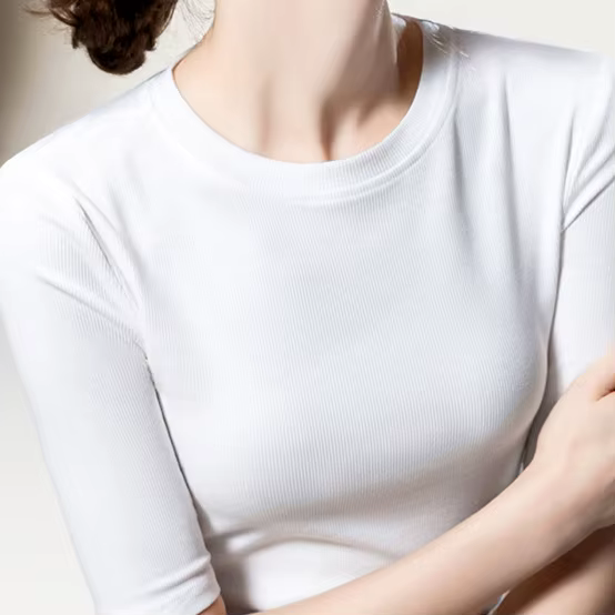 T-shirt femme à manches mi-longues