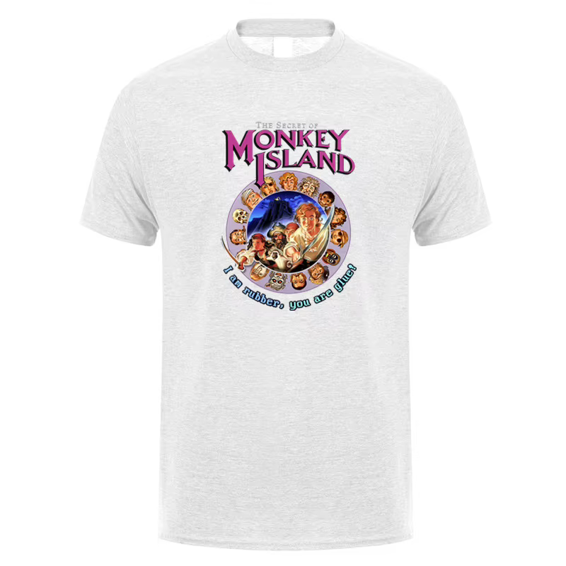 Secret de l'île des singes t-shirt été hommes coton à manches courtes T-shirts drôle