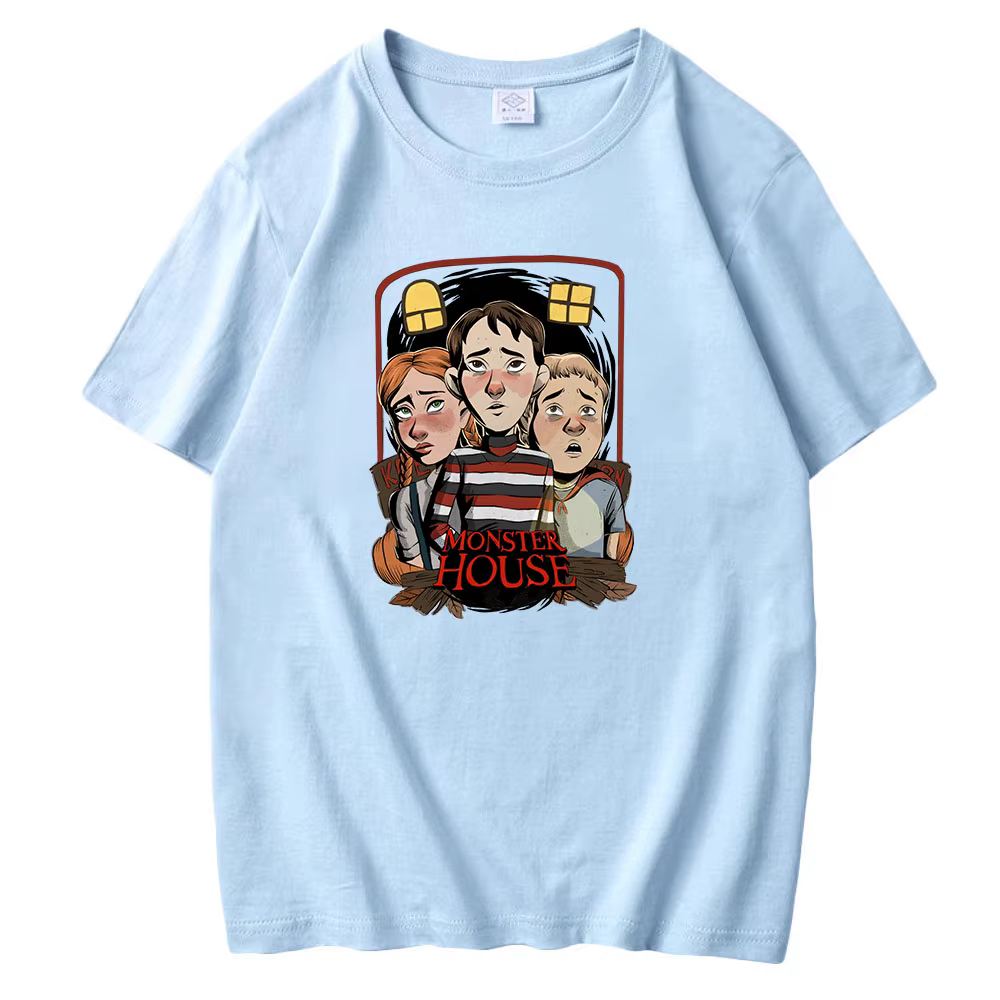 T-shirt imprimé dessin animé Monster House
