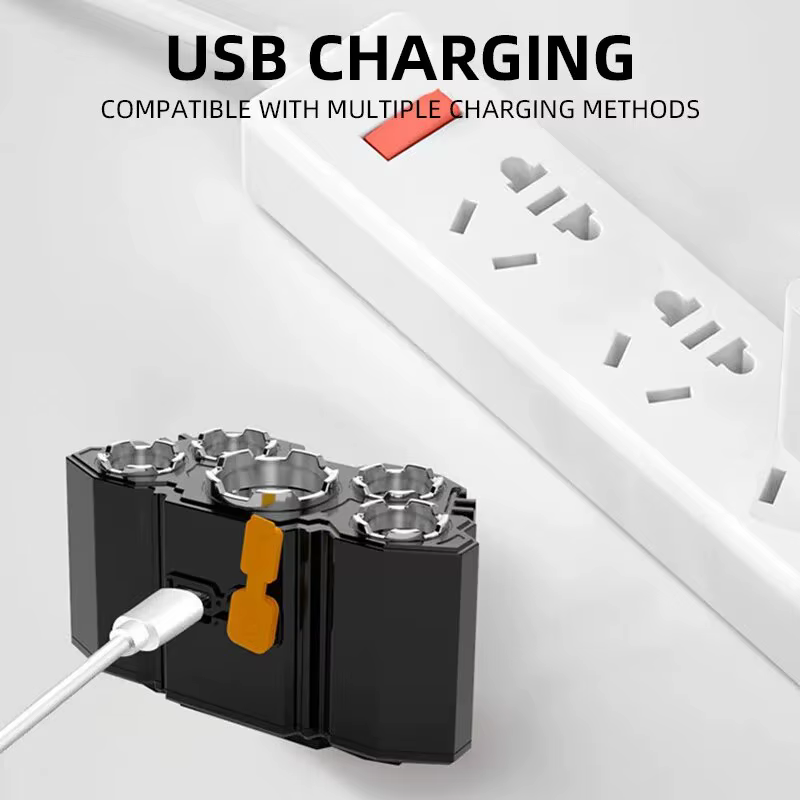 Lampe de bain LED à cinq têtes