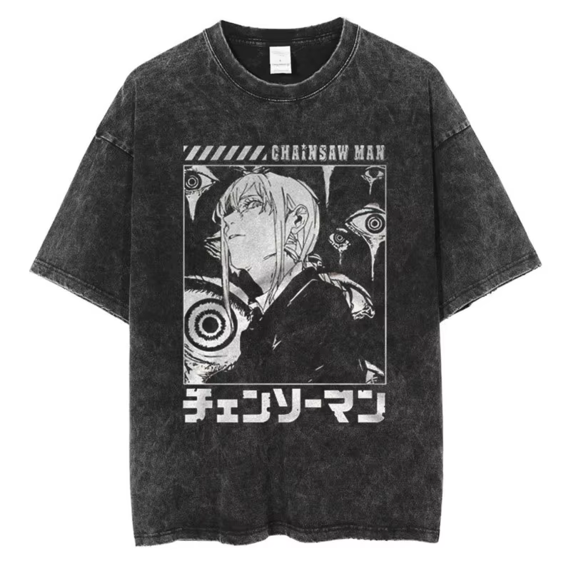T-shirt vintage en coton délavé pour homme