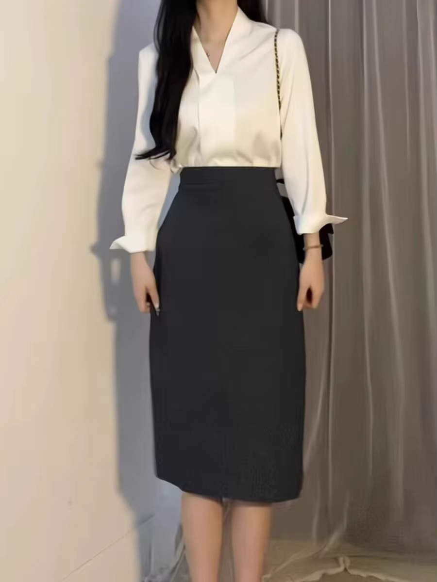 Manches longues bureau dames Blouse femmes chemises décontractées hauts printemps été mode femme OL pull Blouses en mousseline de soie Blusas
