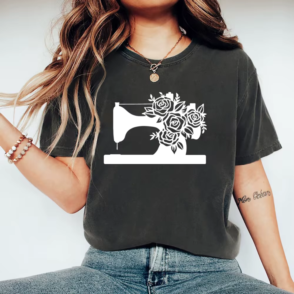 T-shirt fantaisie de couturière pour femme
