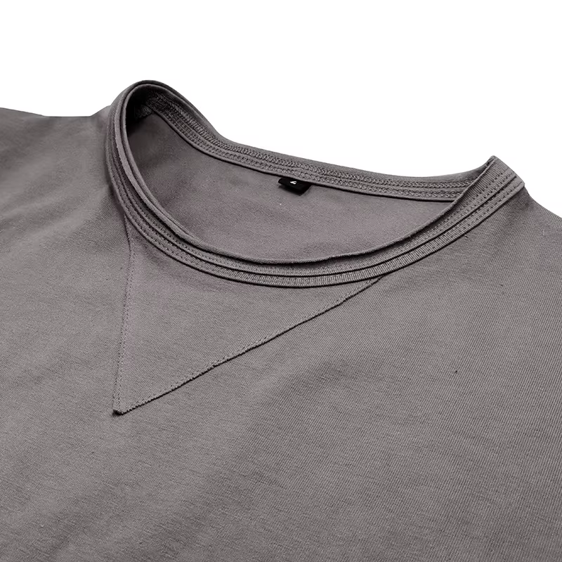 T-shirts à manches longues et col rond pour hommes