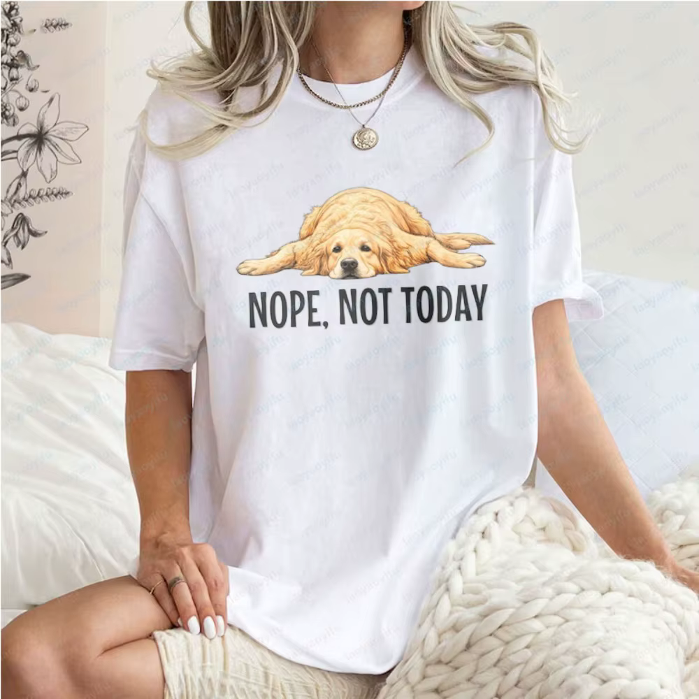 T-shirt Golden Retriever drôle « Non