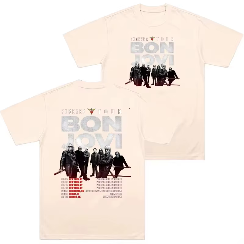 T-shirts Bon Jovi Forever Tour pour hommes