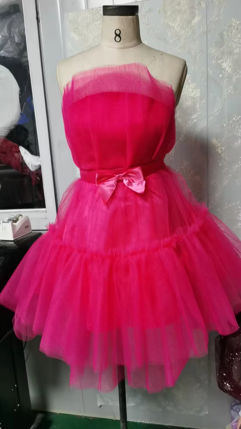 Robe en maille pour femme, haut de poitrine, style nœud, robe pommeau